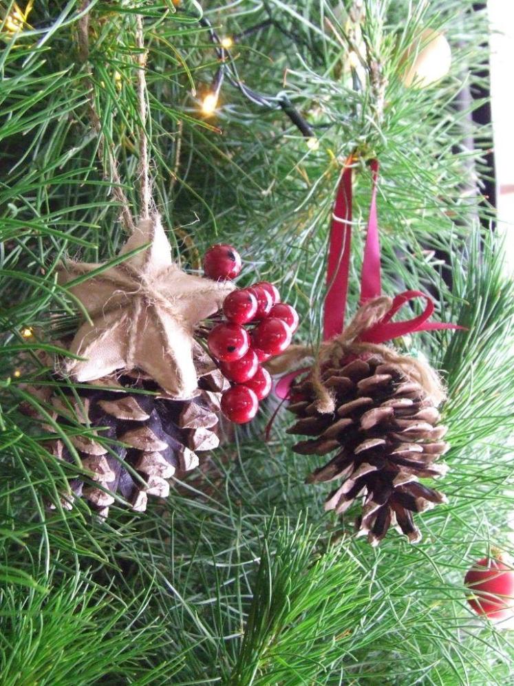 Pinecone decorations